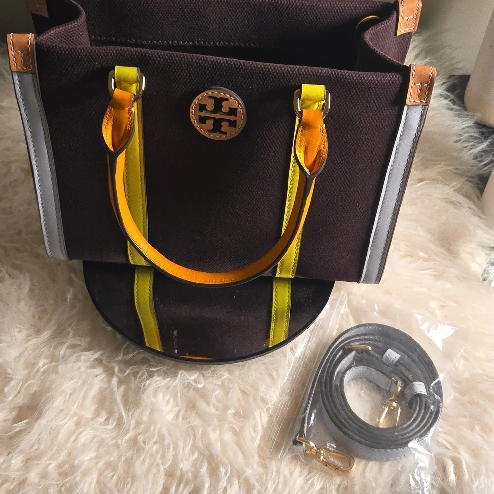 Tory Burch NWOTs Canvas Colorblock Tote